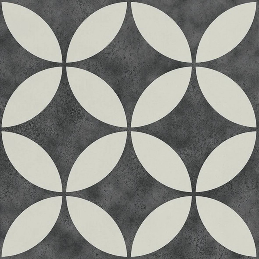 Керамогранит 15x15 8.3мм Brianna A038719 Enya Coal матовая черный Ape Ceramica