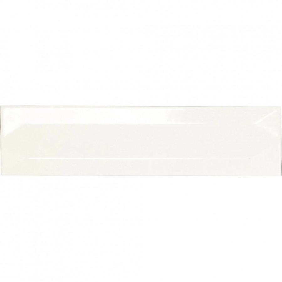 Керамическая плитка 30x8 12.3мм Reality A036323 Refraction Snow глянцевая белый Ape Ceramica