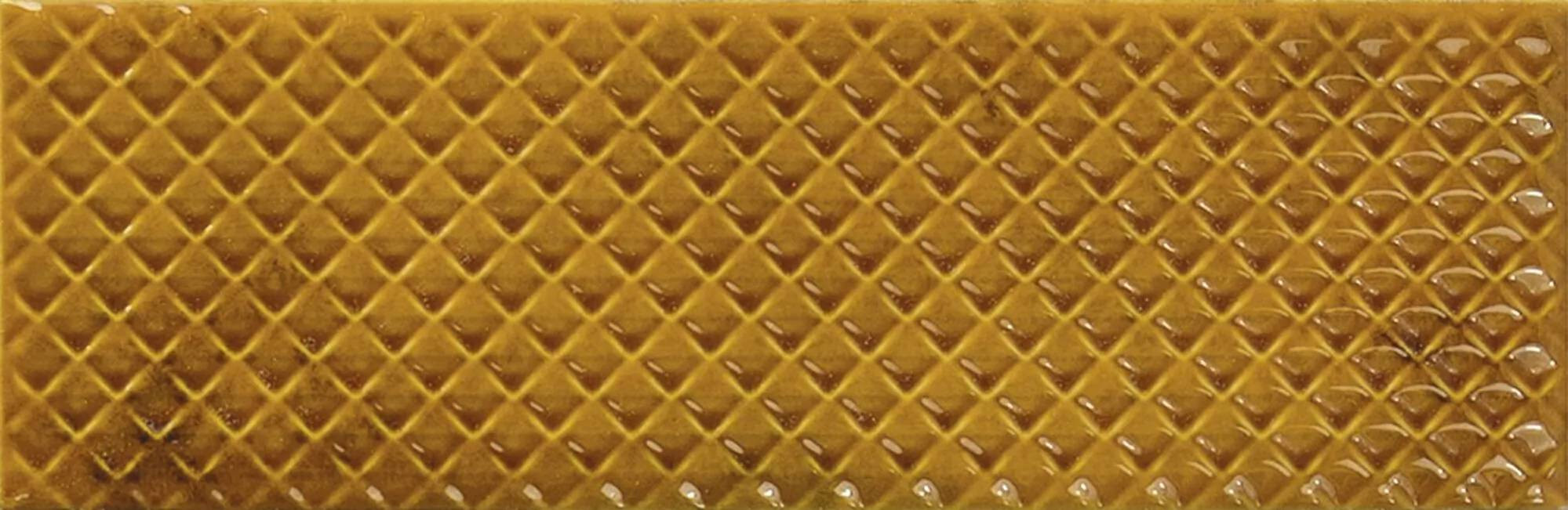 Керамическая плитка 20x7 8.2мм Genuine A041662 Mimosa Amber глянцевая желтый Ape Ceramica