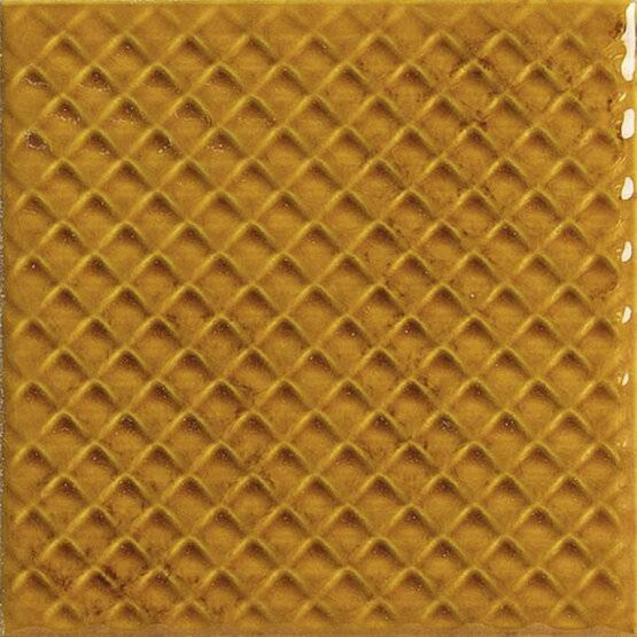 Керамическая плитка 10x10 8.2мм Genuine A041647 Mimosa Amber полированная оранжевый Ape Ceramica