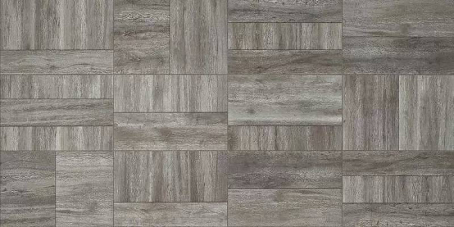 Керамогранит 90x45 Listone D LD0449 Patchwork Bruma SQ матовая серый Italgraniti