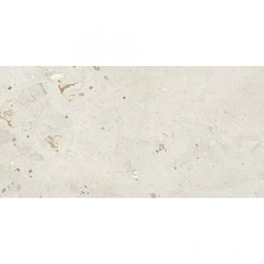 Керамогранит 120x60 9мм I Cementi FL01BAC White Ciottolo Sq. Realup / Strideup матовая белый Italgraniti