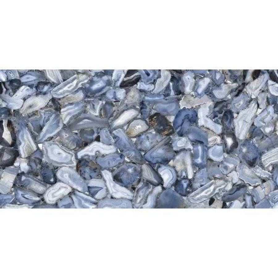 Керамогранит 120x60 10мм E-13155 Lersundi Basalto Glamour полированная синий Italica