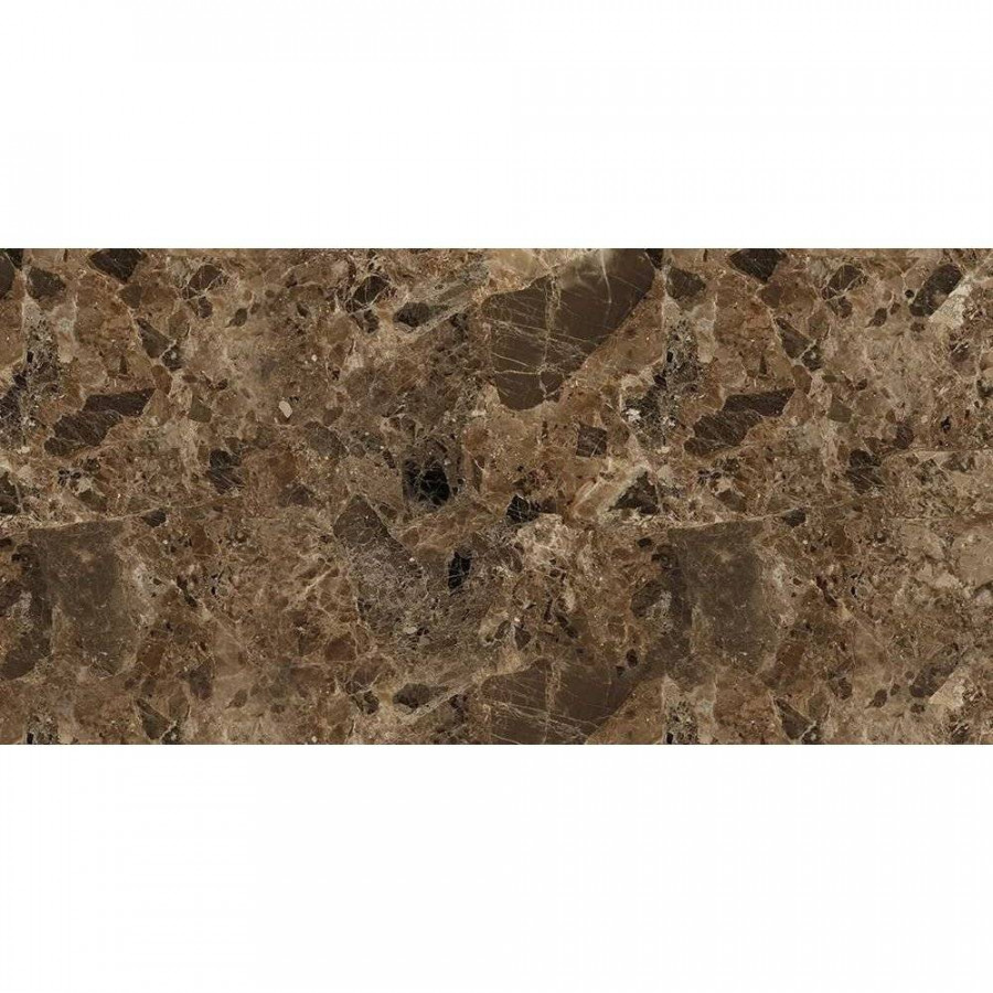 Керамогранит 120x60 10мм Imperial Brown Glamour полированная коричневый Italica