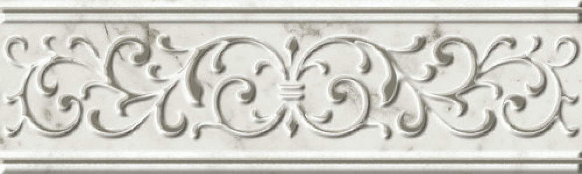 Плитка Плитка 25x7 9мм Charme Extra Carrara Listello Empire Шарм Экстра Каррара Бордюр Эмпайер 600090000447 мрамор Италон Италон