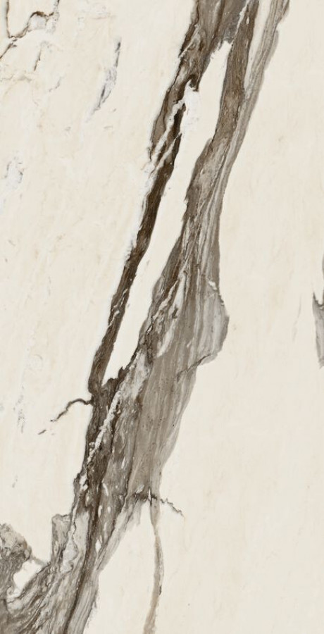 Плитка Плитка 160x80 9мм Avantgarde Calacatta Warm Cer 610015000707 сатинированная мультиколор, коричневый, бежевый, белый мрамор Италон Италон