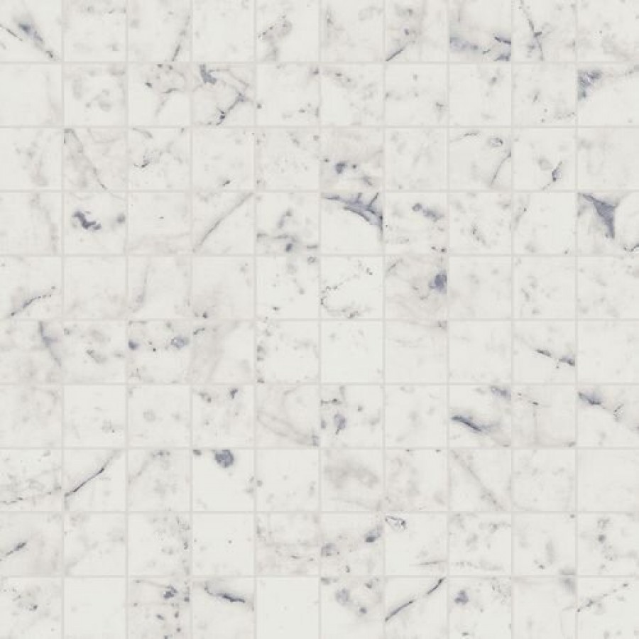 Мозаика Мозаика 31x31 9мм Charme Extra Carrara Mosaico Шарм Экстра Каррара 600110000864 глянцевая белый мрамор Италон Италон