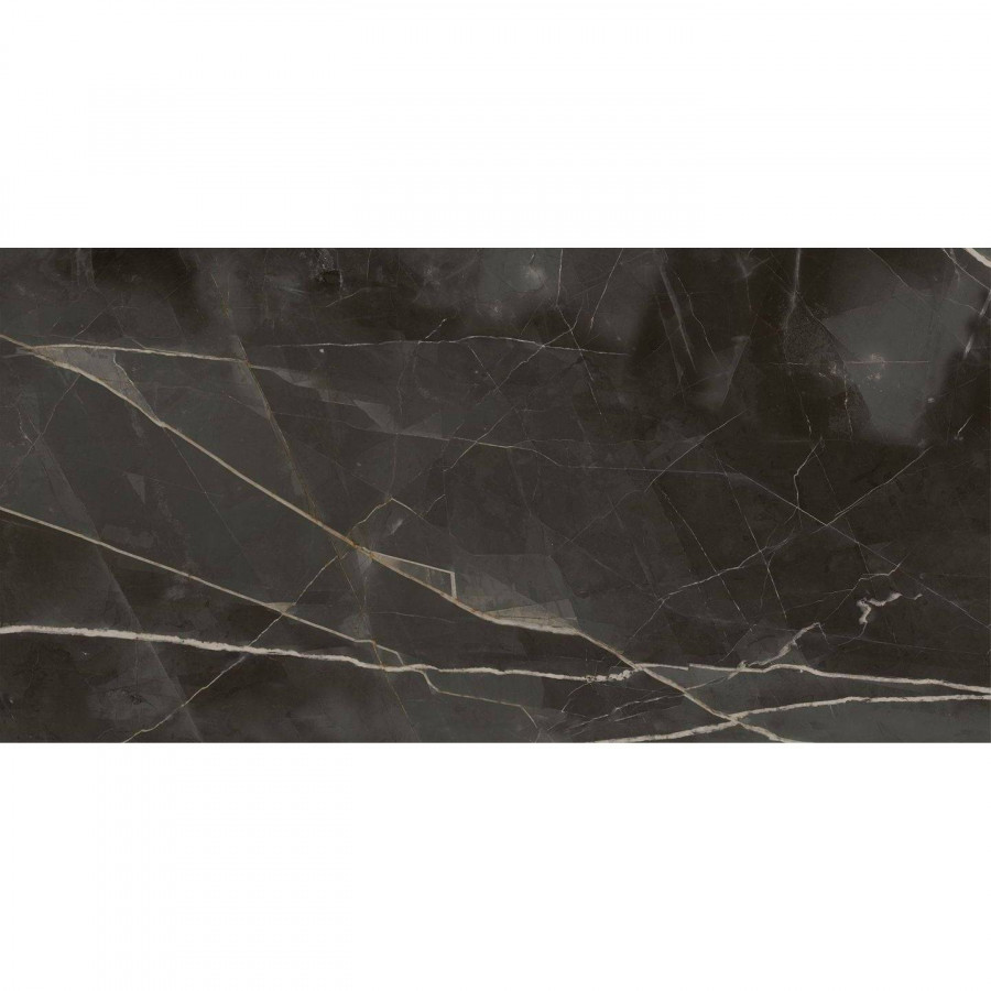 Керамогранит 160x80 9мм Стелларис 610010002844 Absolut Black Nat Ret матовая черный Italon