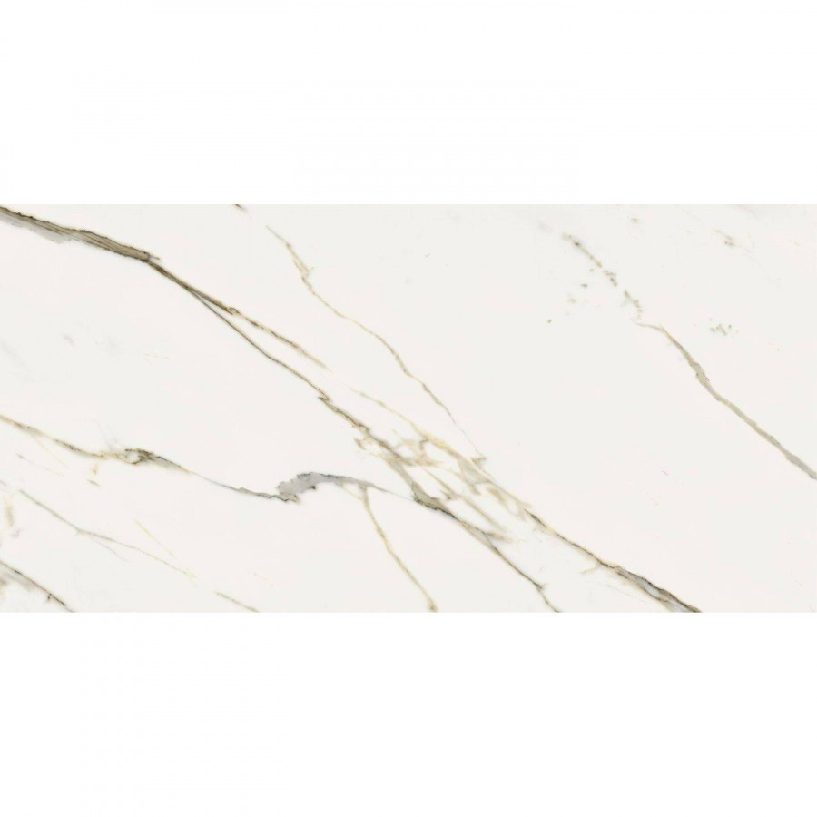 Керамогранит 160x80 9мм Стелларис 610015000684 Calacatta Gold Lux Ret глянцевая белый Italon