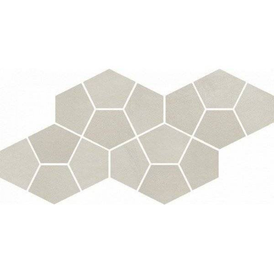 Мозаика 41x21 9мм Continuum 620110000182 Pure Mosaico Prism матовая бежевый Italon