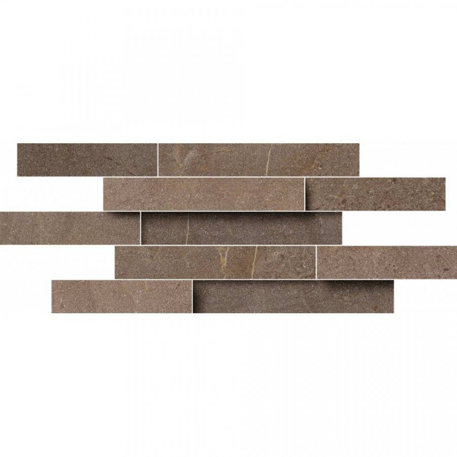 Мозаика 78x28 10мм Контемпора 620110000045 Берн Брик 3D патинированная коричневый Italon