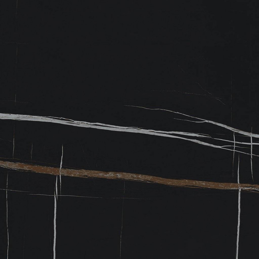 Керамогранит 80x80 8мм Шарм Делюкс 610015000513 Сахара Нуар Люкс глянцевая черный Italon