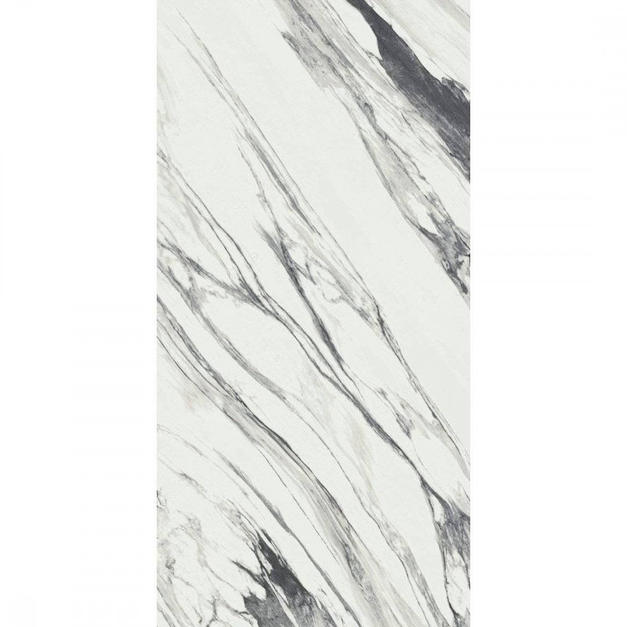 Керамогранит 160x80 8мм Шарм Делюкс 610015000503 Статуарио Фантастико Люкс глянцевая белый Italon