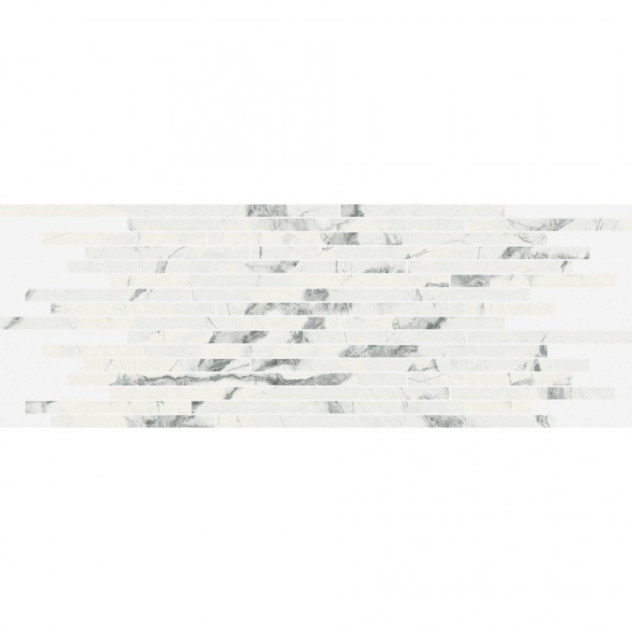 Мозаика 75x26 9мм Шарм Делюкс 610110000640 Инвизибл Стрип полированная серый Italon