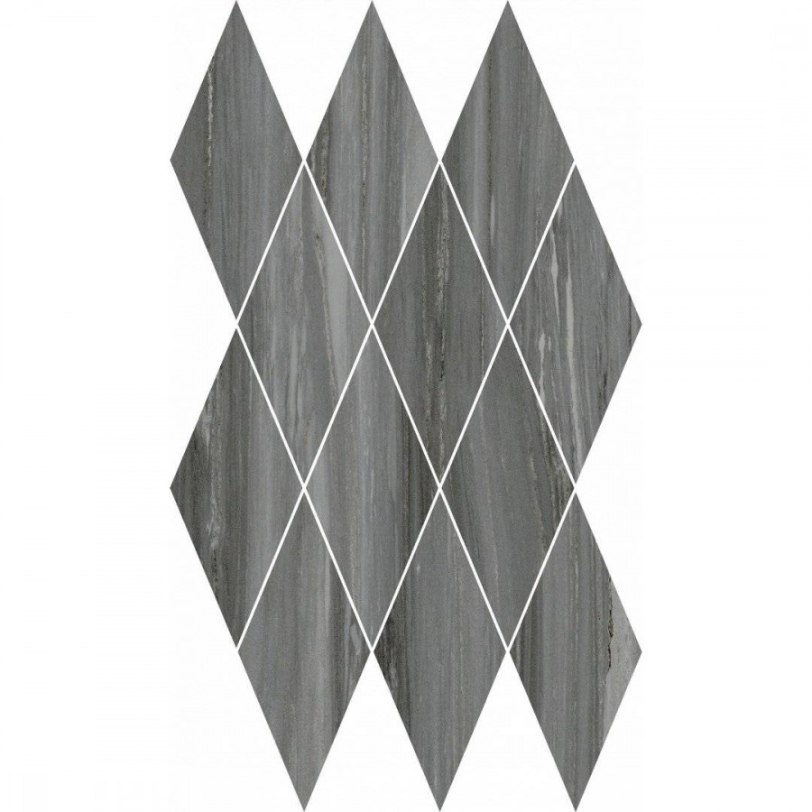 Мозаика 48x28 9мм Шарм Эдванс 620110000141 Палиссандро Даймонд полированная серый Italon