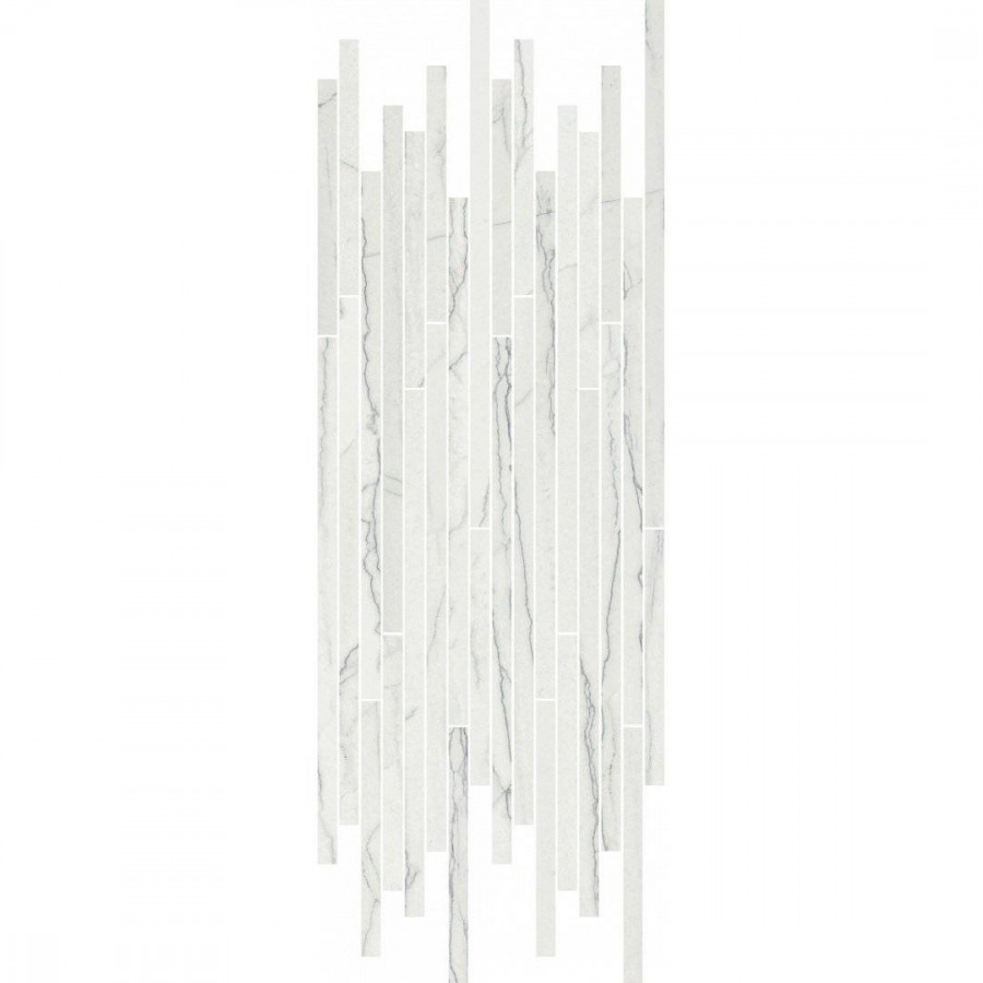 Декор 75x26 9мм Шарм Эдванс 610110000768 Платинум Стрип полированная белый Italon