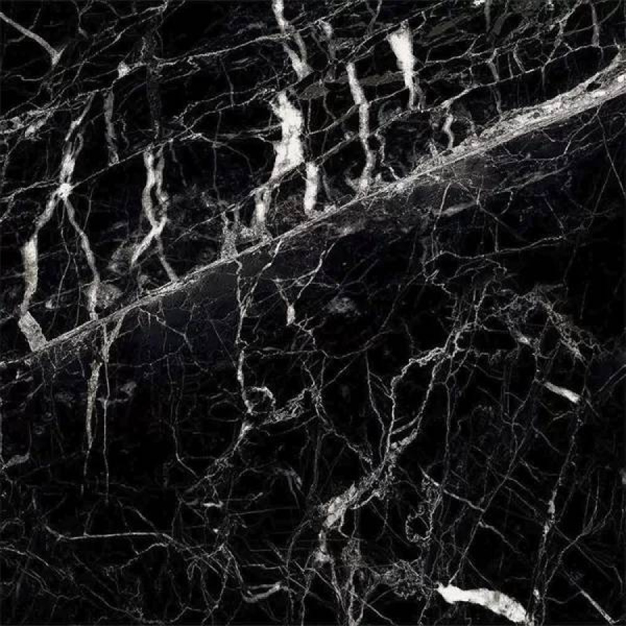 Керамогранит 60x60 9мм Golden White Sugar лаппатированная черный ITC