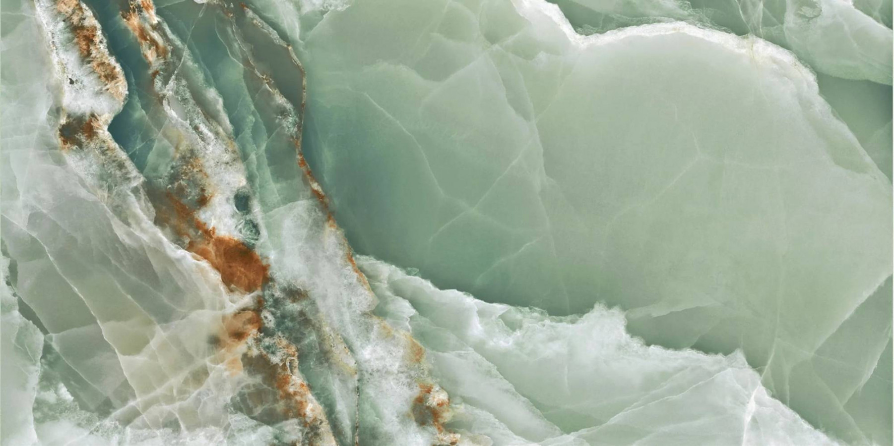 Керамогранит 120x60 9мм Agate Green Polished полированная зеленый ITC