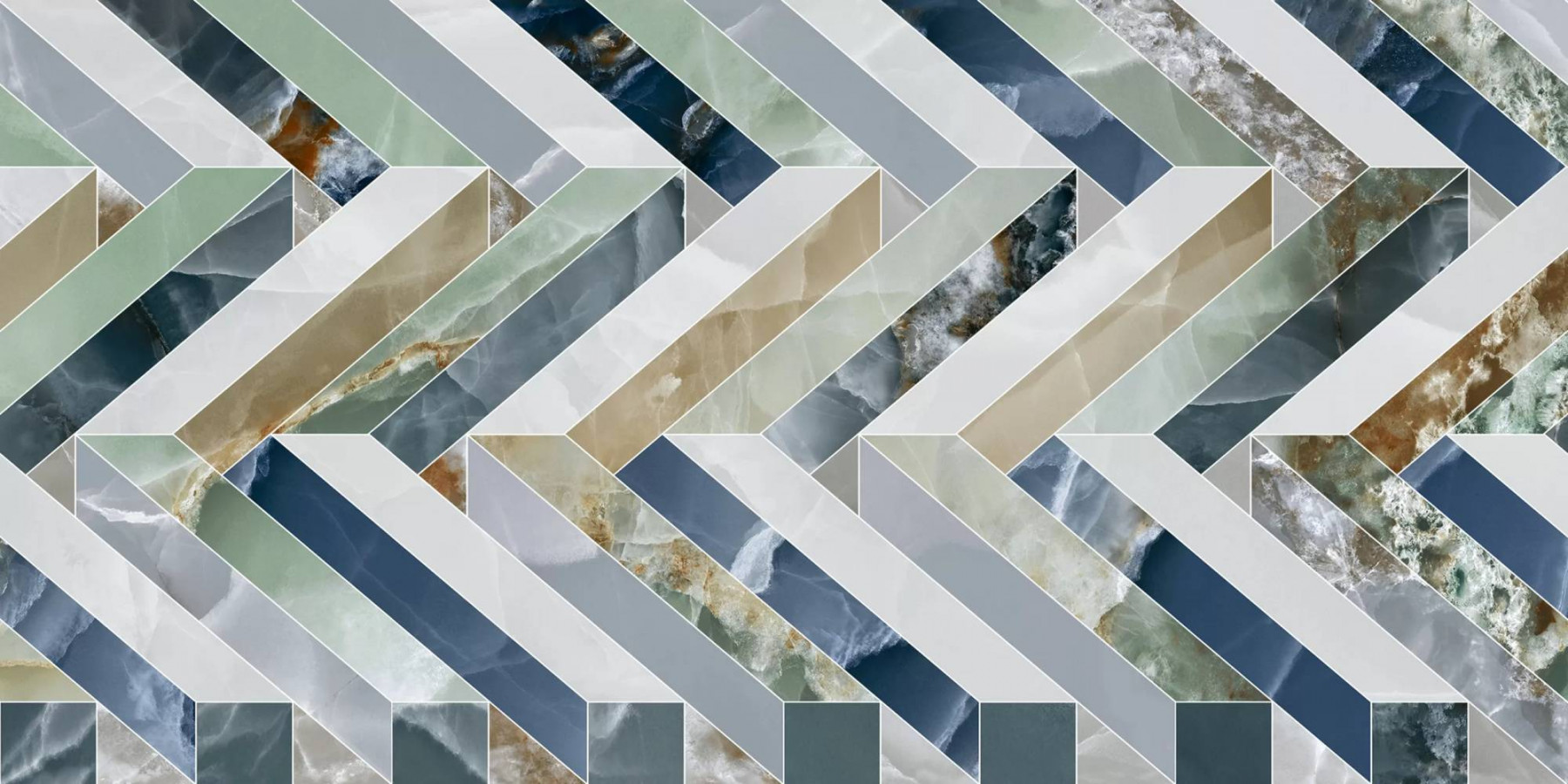 Керамогранит 120x60 9мм Agate Volumes Polished полированная многоцветный ITC