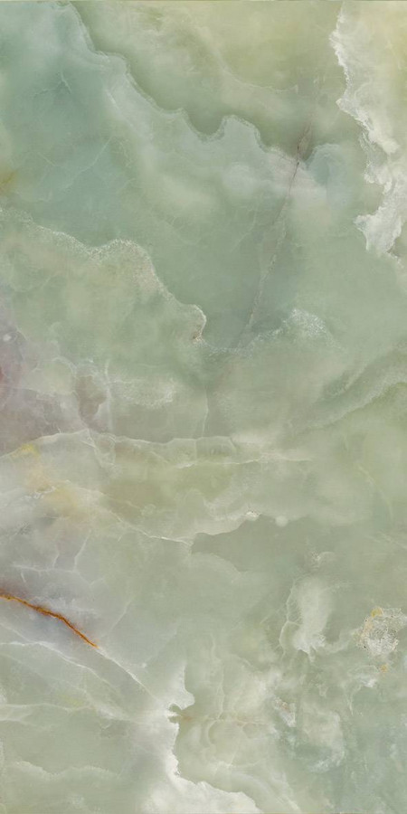 Керамогранит 120x60 10мм Onix Jade Polished Lux Rect глянцевая зеленый ITT Ceramic