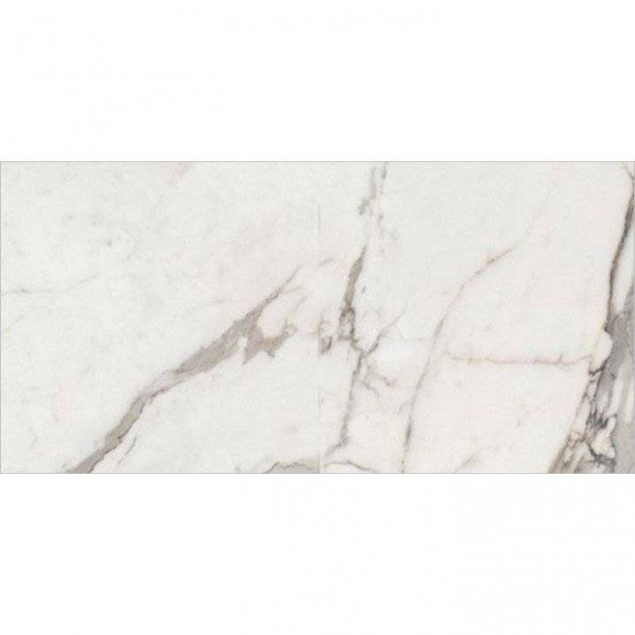 Керамогранит 120x60 8мм Elements Lux 2A31 Calacatta Rt лаппатированная белый Keope