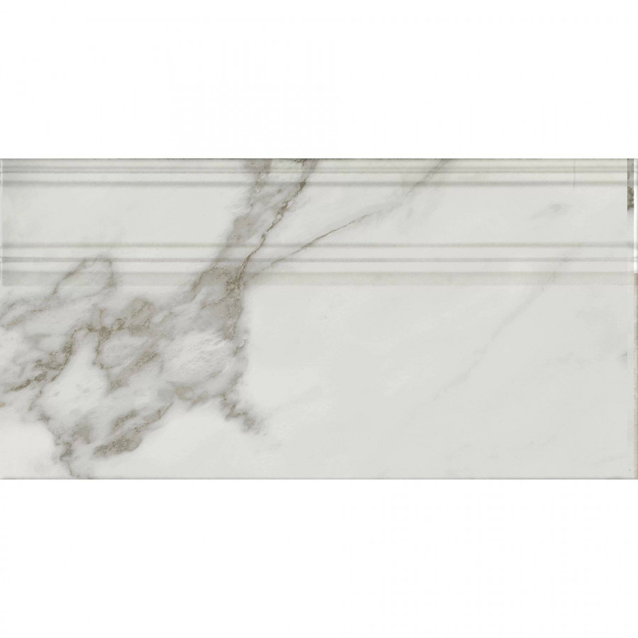 Плинтус 40x20 16мм Монте Тиберио FME030R Бежевый Светлый Глянцевый Обрезной глянцевая белый Kerama Marazzi