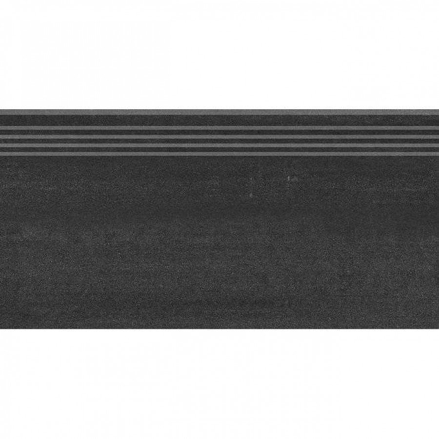 Ступень 60x30 9мм Про Дабл DD200820R/GR Черный матовая черный Kerama Marazzi