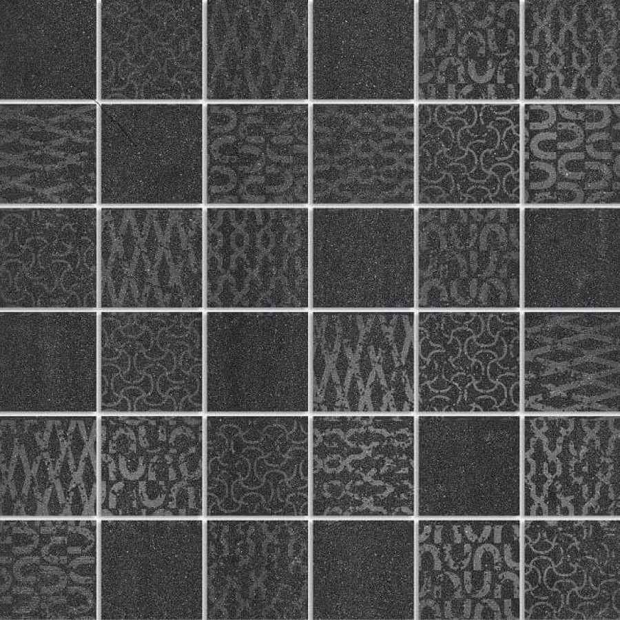 Мозаика 30x30 11мм Про Дабл DD2008/MM Черный матовая черный Kerama Marazzi