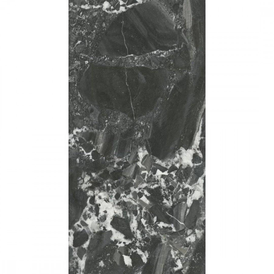 Керамическая плитка 80x40 10мм Риальто 48007R Черный Глянцевый Обрезной глянцевая черный Kerama Marazzi