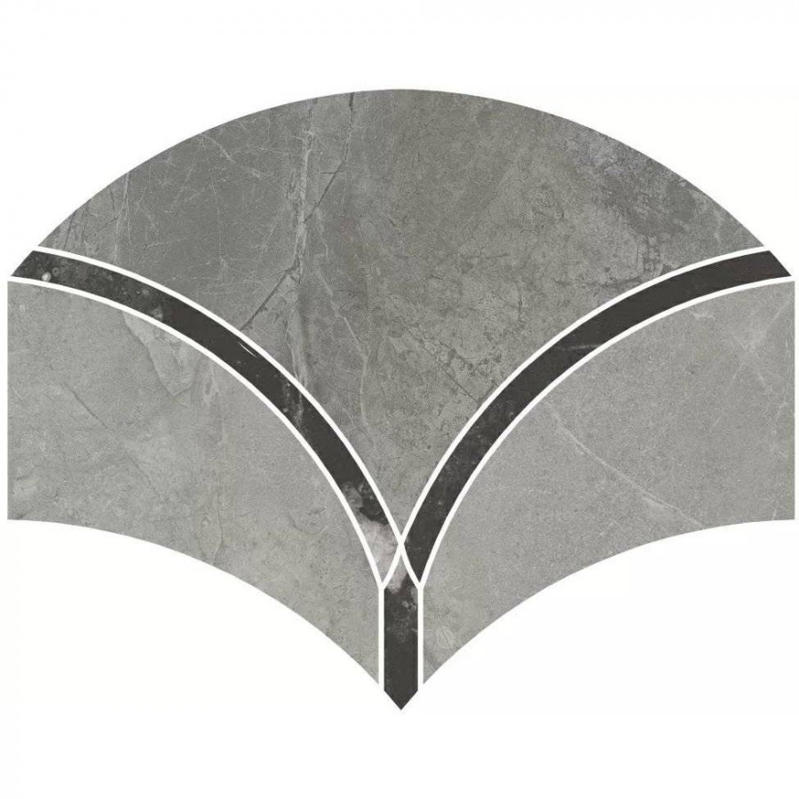 Декор 40x32 9мм Риальто ID164 Наборный Матовый матовая серый Kerama Marazzi