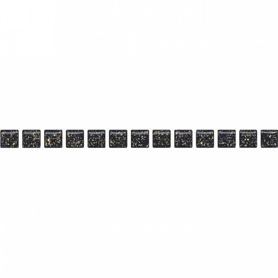 Карандаш 20x1 9мм Веджвуд POF004 Бисер Черный Золото глянцевая черный Kerama Marazzi