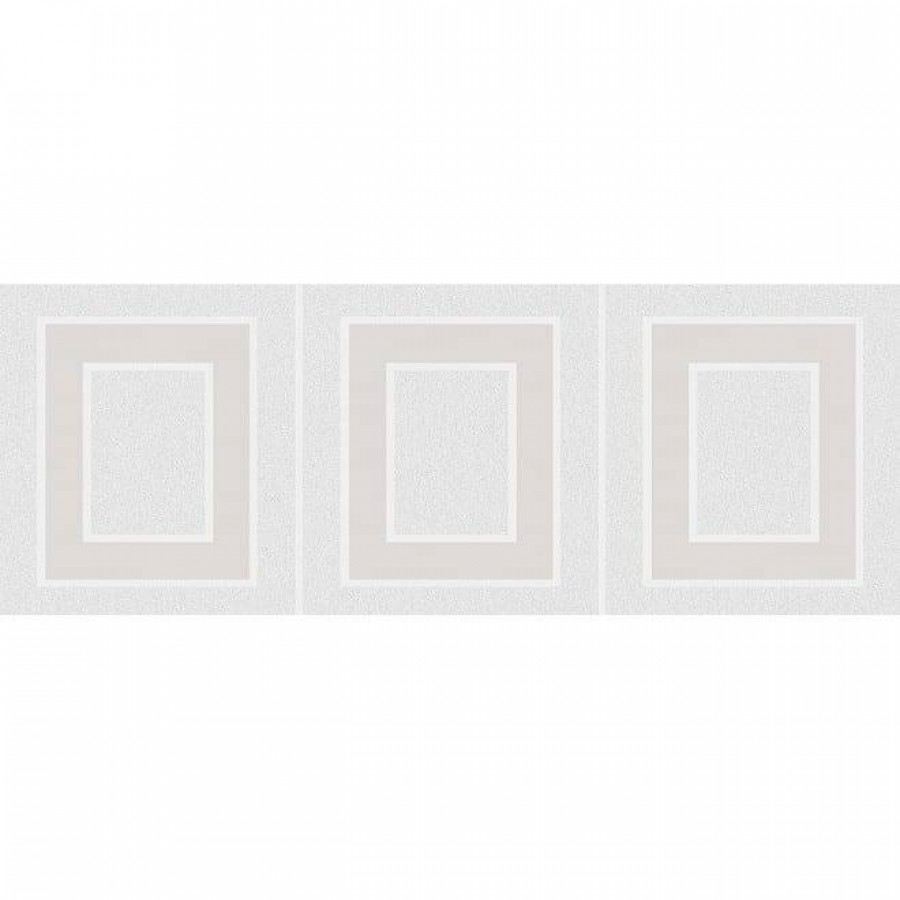 Декор 40x15 8мм Вилланелла MLD/A68/15000 Геометрия Белый глянцевая серый Kerama Marazzi