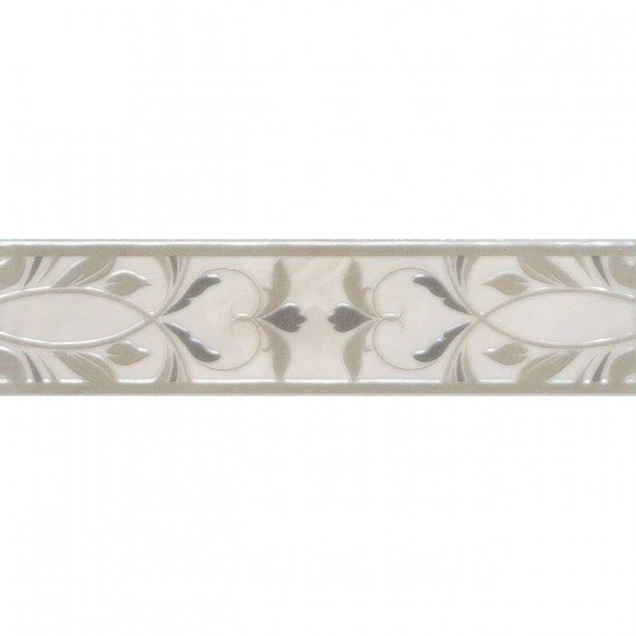 Бордюр 30x7 9мм Вирджилиано AR141/11101R Обрезной глянцевая серый Kerama Marazzi