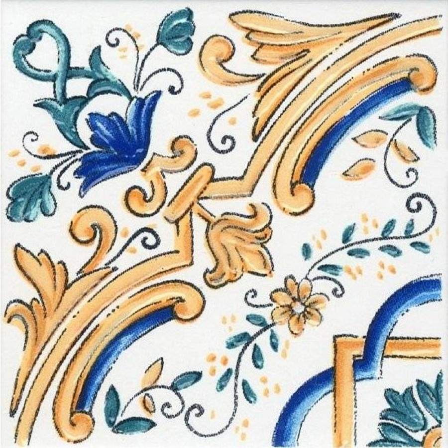 Вставка 10x10 7мм Капри STG/A484/1146H глянцевая белый Kerama Marazzi