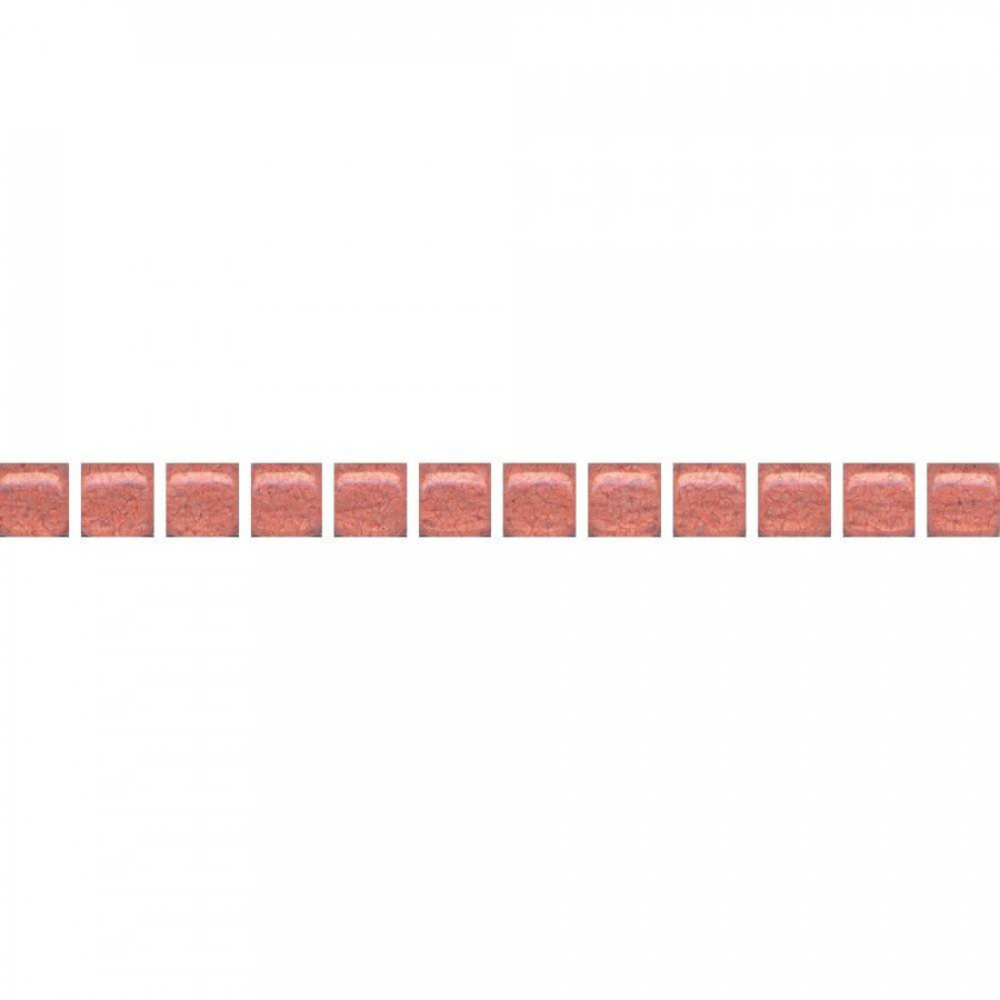 Бордюр 20x1 12мм Карандаш POF006 Бисер Коралловый глянцевая красный Kerama Marazzi