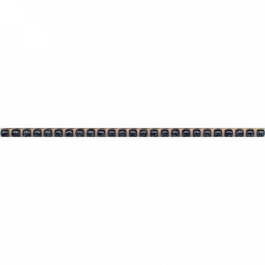 Бордюр 20x1 9мм POD014 Бисер Антрацит глянцевая черный Kerama Marazzi