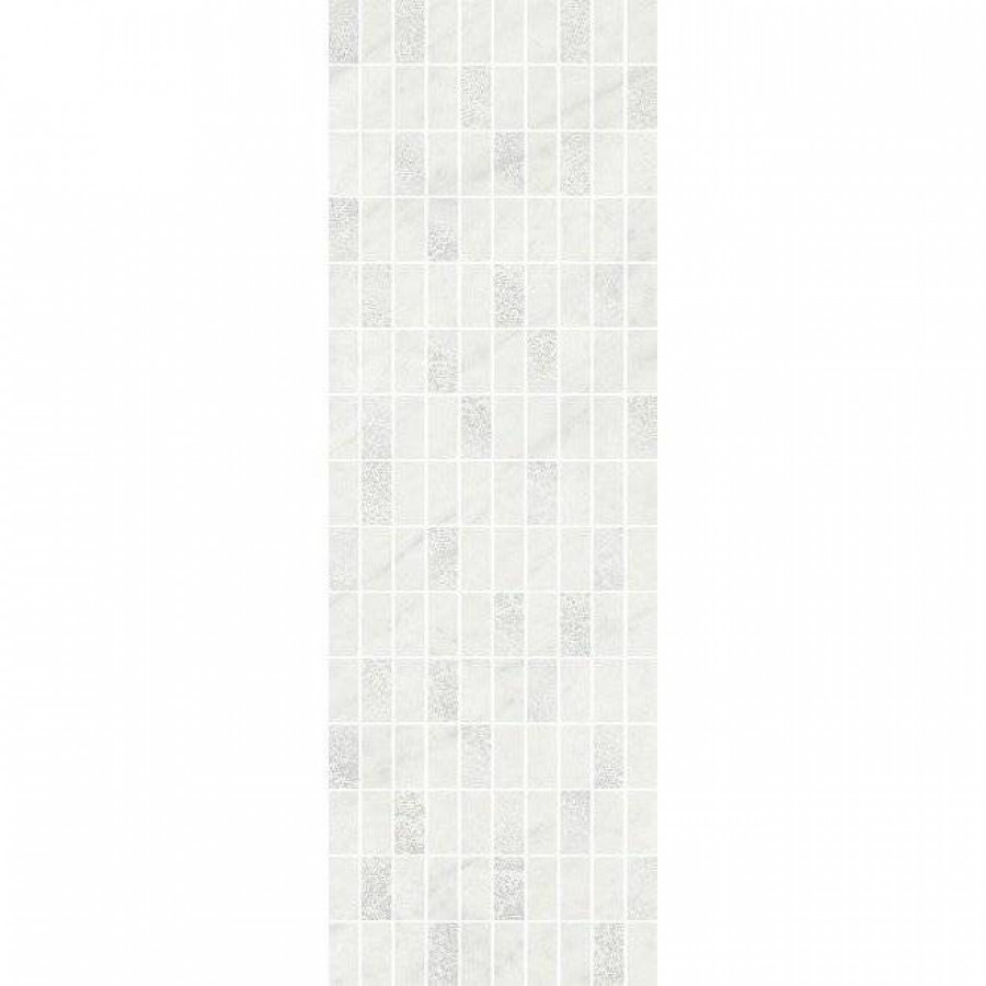Декор 75x25 9мм Борсари MM12113 Мозаичный матовая белый Kerama Marazzi