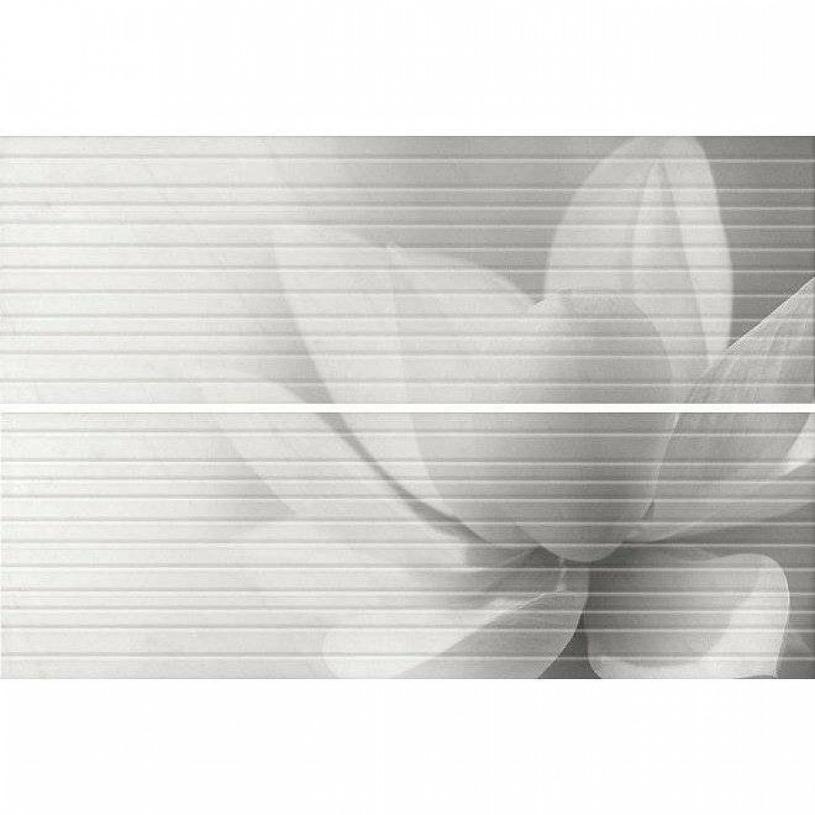 Панно 75x50 9мм Борсари HGD/A200/2x/12102R Обрезной (к-т 2 шт) матовая серый Kerama Marazzi