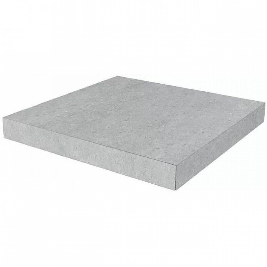 Ступень 33x33 9мм Фондамента DL500720R\GCA Угловая Клееная Пепельный Светлый матовая серый Kerama Marazzi