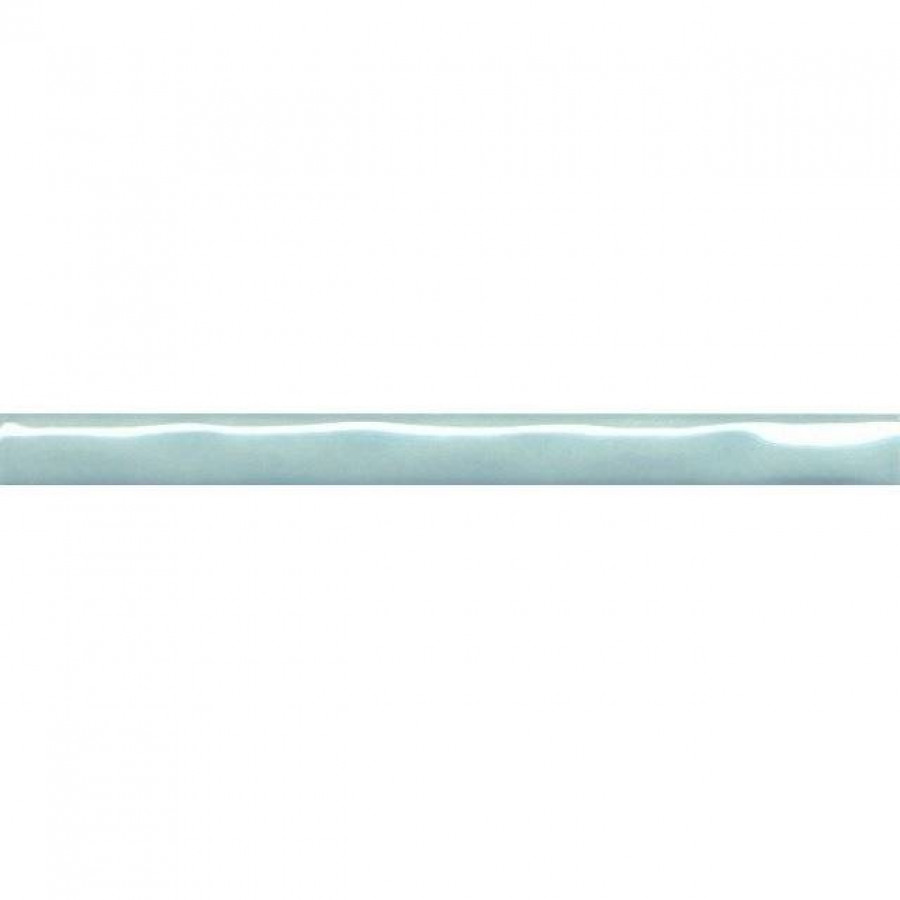 Карандаш 25x2 9мм Фоскари PWB002 Бирюзовый Волна глянцевая бирюзовый Kerama Marazzi