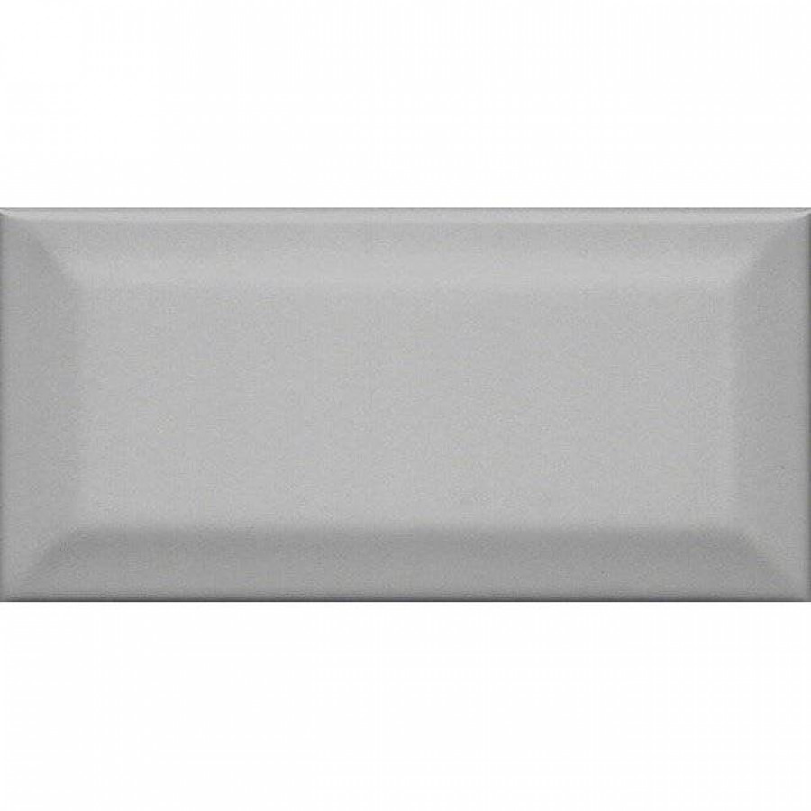 Керамическая плитка 15x7 9.2мм Клемансо 16054 Серый Темный Грань глянцевая серый Kerama Marazzi