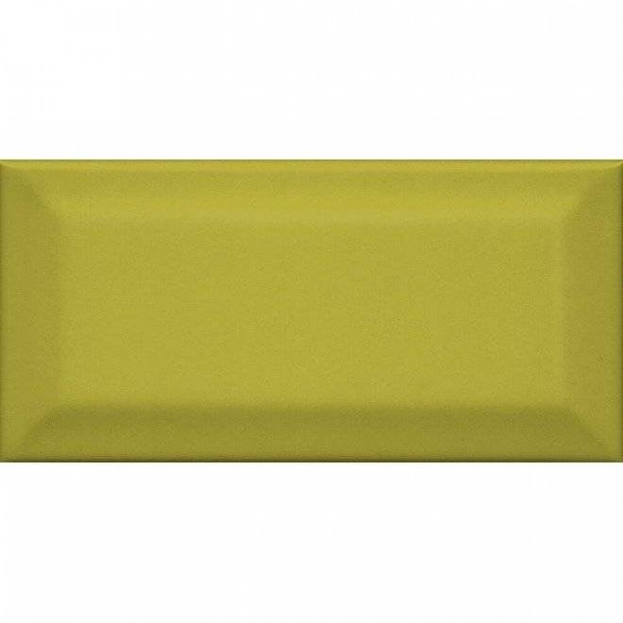 Керамическая плитка 15x7 9.2мм Клемансо 16055 Оливковый Грань глянцевая желтый Kerama Marazzi
