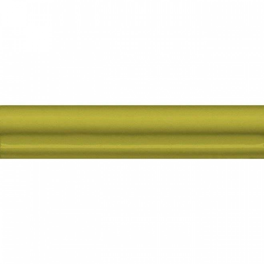 Бордюр 15x3 16мм Клемансо BLD038 Оливковый глянцевая желтый Kerama Marazzi