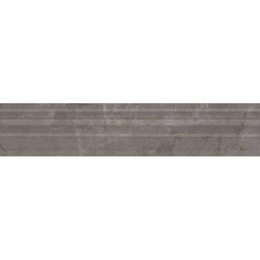 Бордюр 25x6 18мм Гран Пале BLE008 Багет Серый глянцевая серый Kerama Marazzi