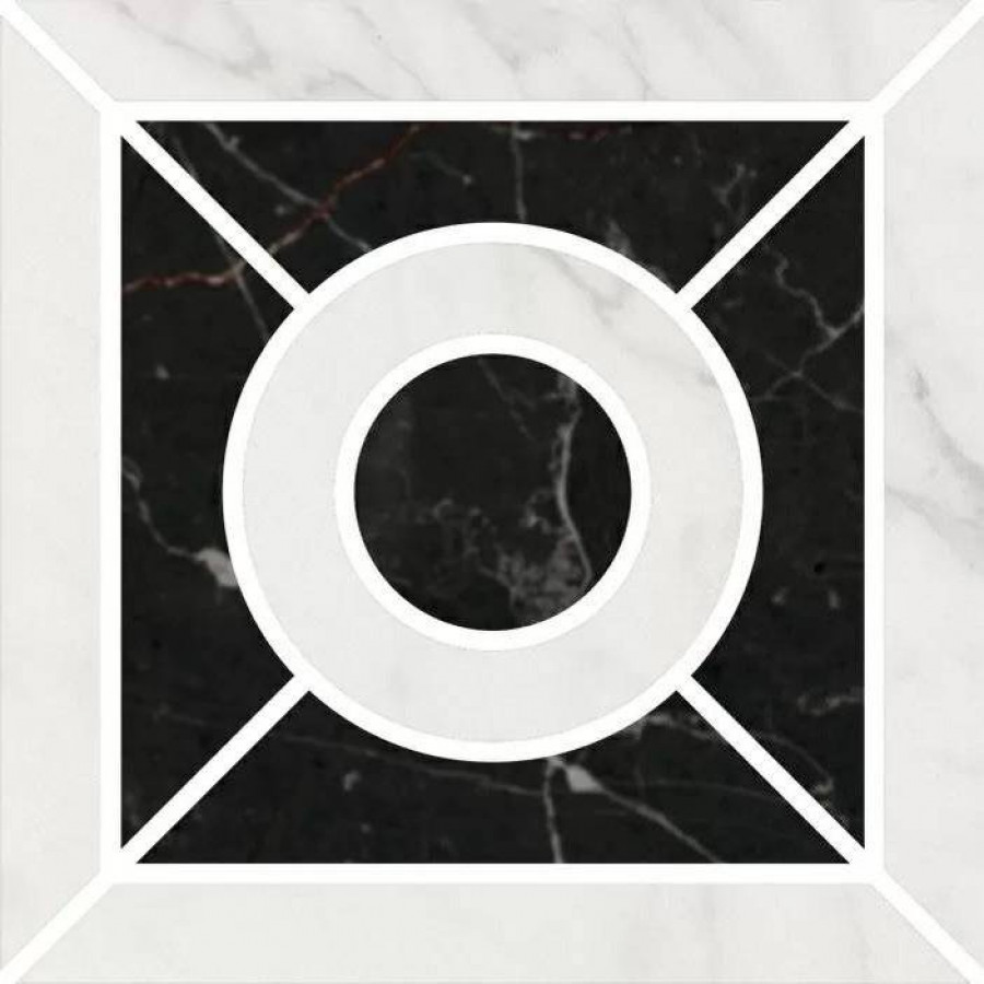 Вставка 10x10 9мм Фрагонар ID93T Наборный Белый матовая белый Kerama Marazzi