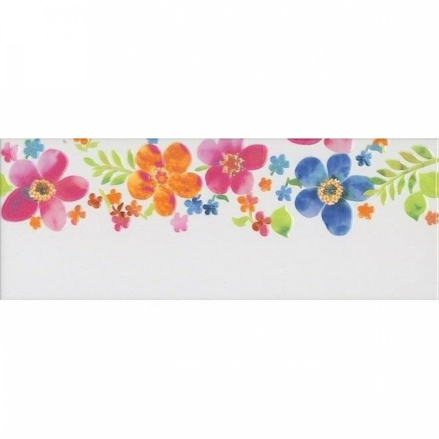 Декор 40x15 8мм Венсен HGD/A259/15000 глянцевая белый Kerama Marazzi