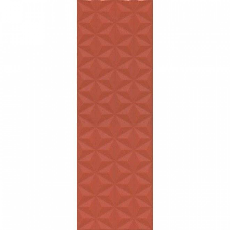 Керамическая плитка 75x25 11мм Диагональ 12120R Красный Структура Обрезной матовая красный Kerama Marazzi