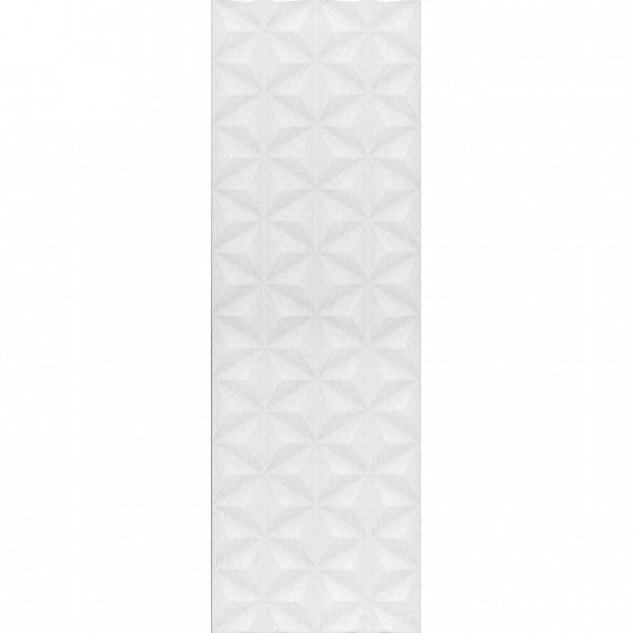 Керамическая плитка 75x25 11мм Диагональ 12119R Белый Структура Обрезной матовая белый Kerama Marazzi