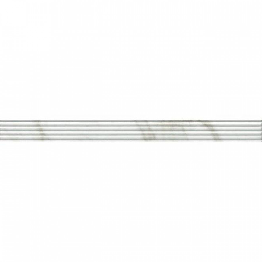 Бордюр 40x3 9мм Прадо LSA014R Белый Структура Обрезной глянцевая белый Kerama Marazzi