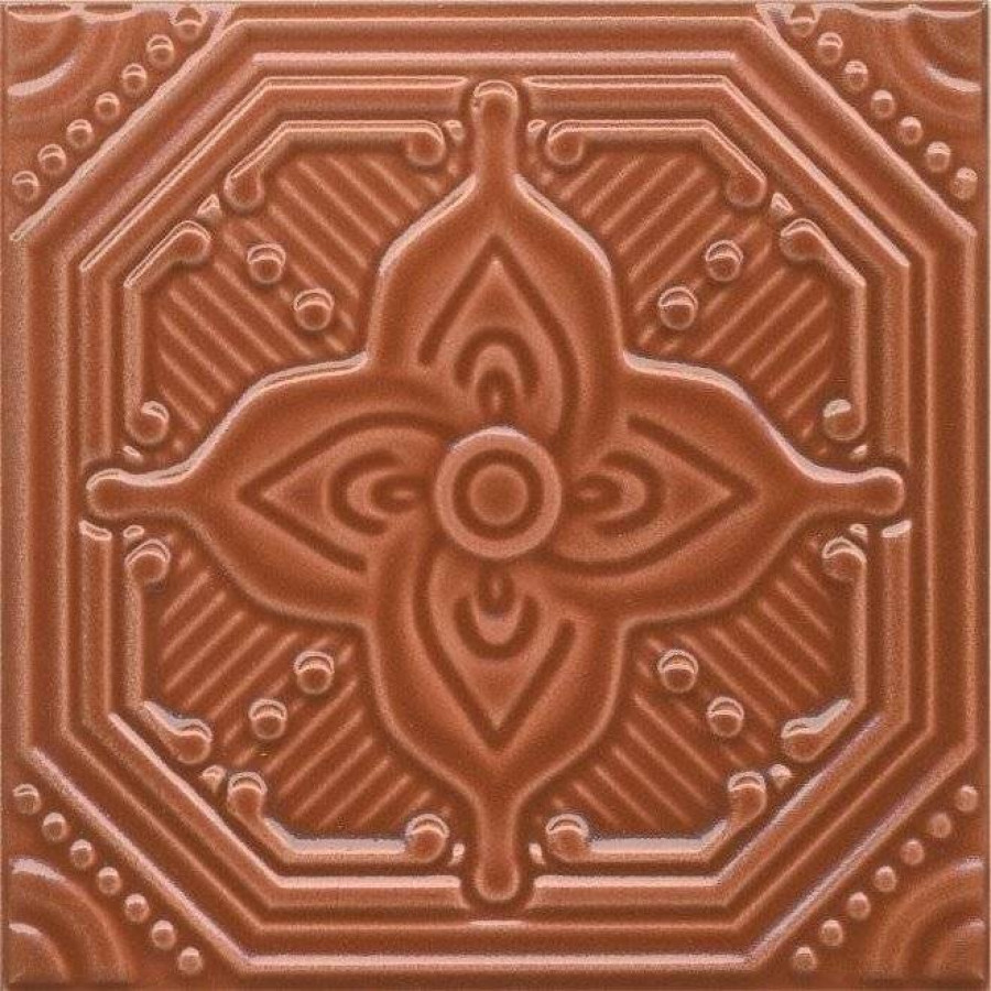 Декор 15x15 9мм Салинас SSA005 Оранжевый глянцевая оранжевый Kerama Marazzi